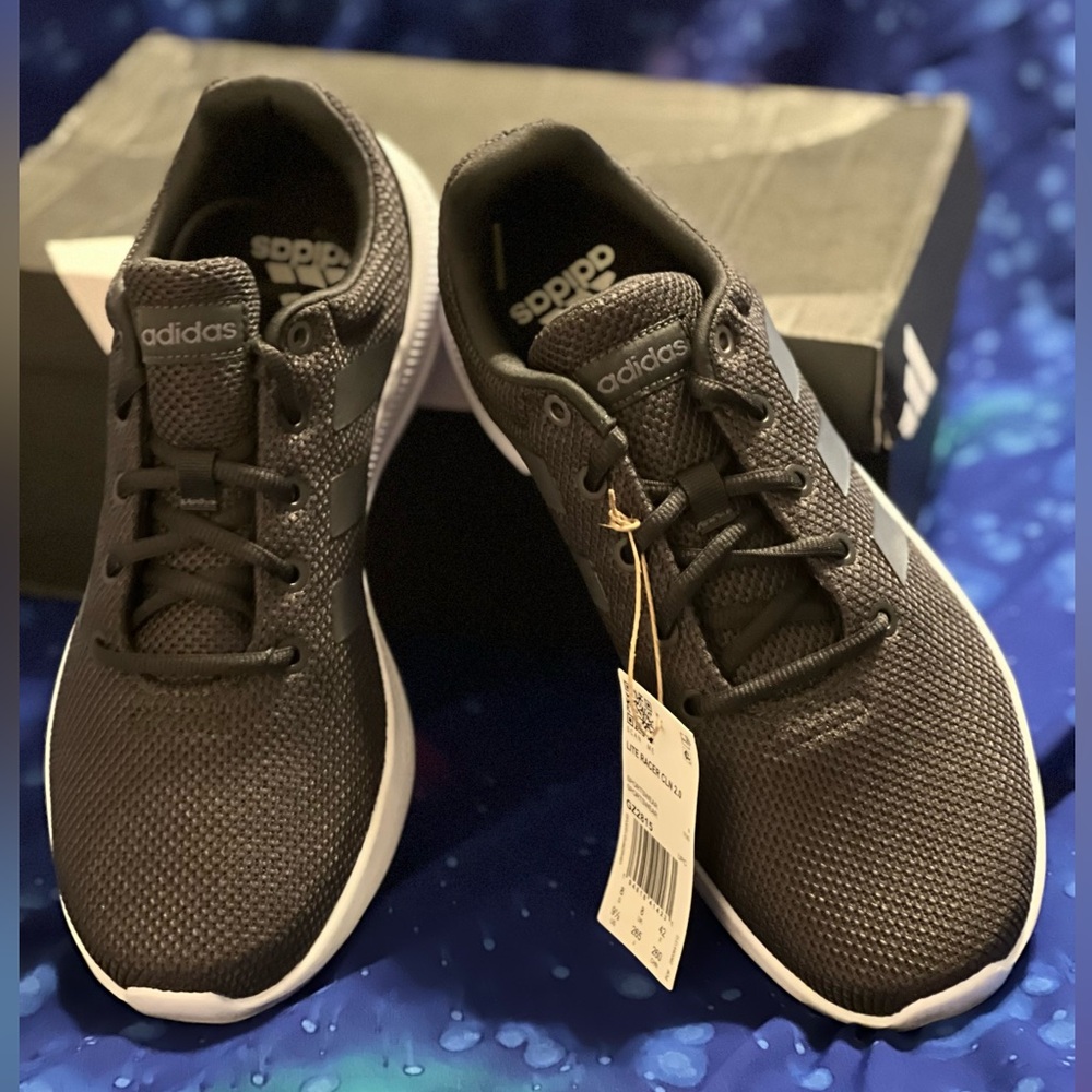 Adidas women’s Charcoal and White Running Shoes